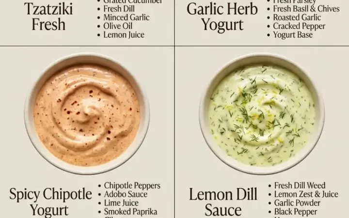 creamy healthy yogurt sauce recipe