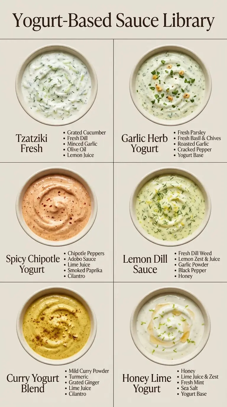 creamy healthy yogurt sauce recipe