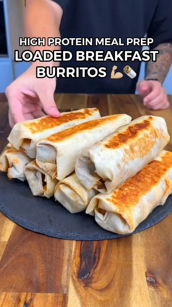 high protein breakfast burritos