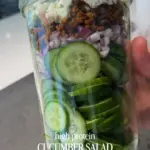 high protein mediterranean cucumber salad